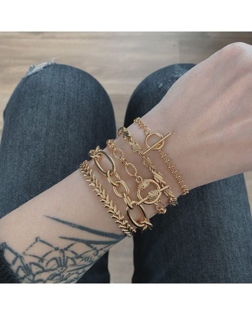 IN CAUDA VENENUM Metallic Andromaque Bracelet