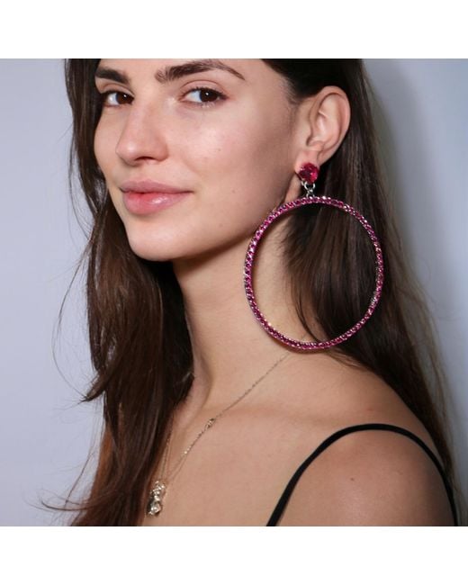 Vicki Sarge Black The Jumbo Hoop Earrings