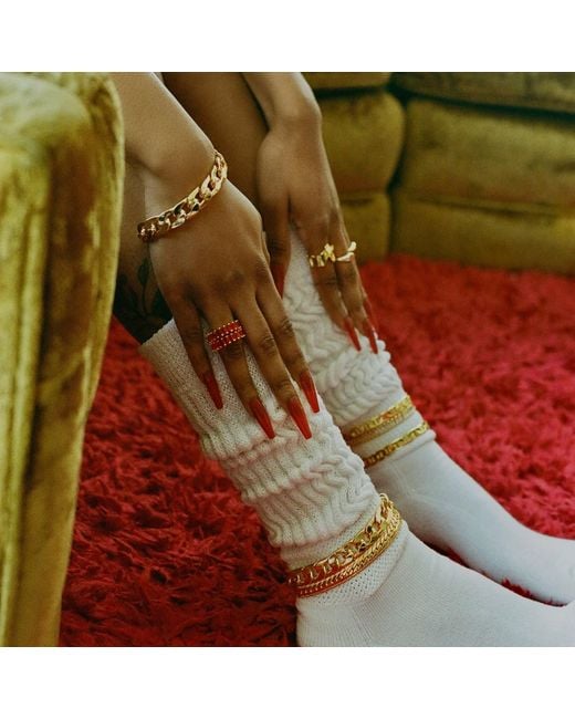 Sucré Couture Metallic Madame Anklet