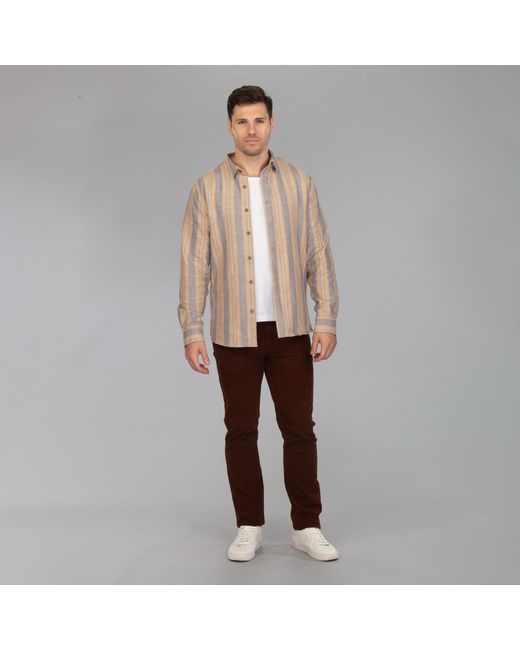 Vustra Brown Khakhi Check for men