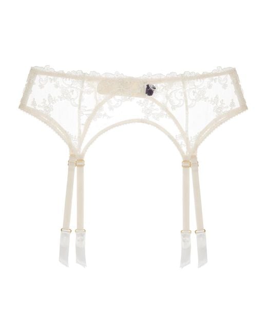 Journelle White Cristiana Suspender Belt Vanille
