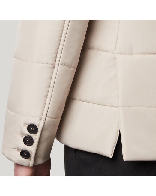 SEREN LONDON Natural Neutrals Puffer Suit Jacket for men