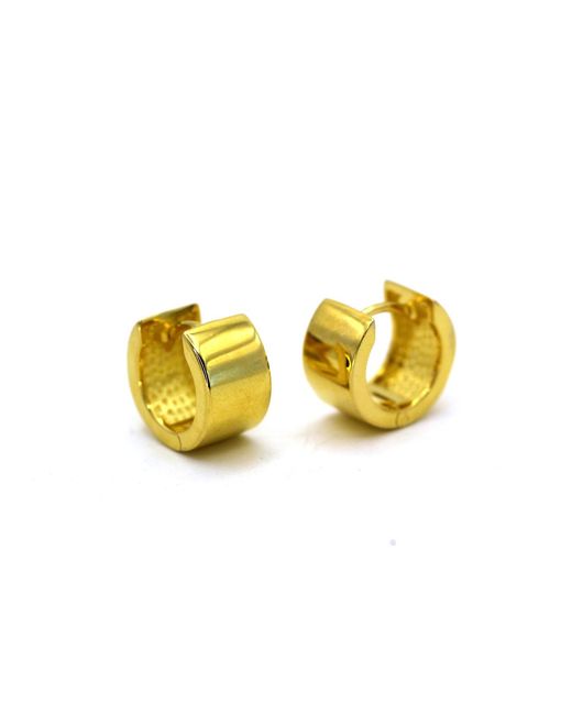 VicStoneNYC Fine Jewelry Yellow High Quality Bold Huggie Earrings