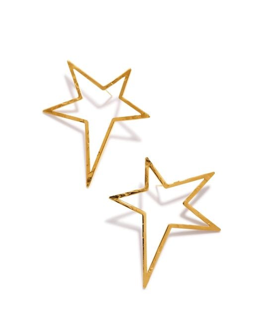 Jaredjamin Metallic Shooting Star Dust Post Earrings