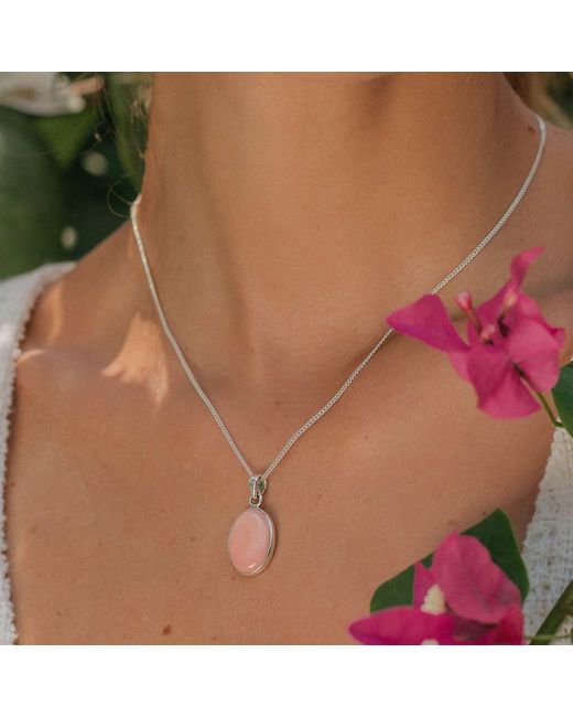 Charlotte's Web Jewellery Pink Shell Healing Sterling Necklace