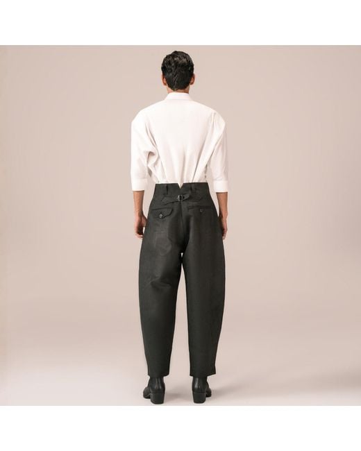 Collected Xx Black Fishtail Pants for men