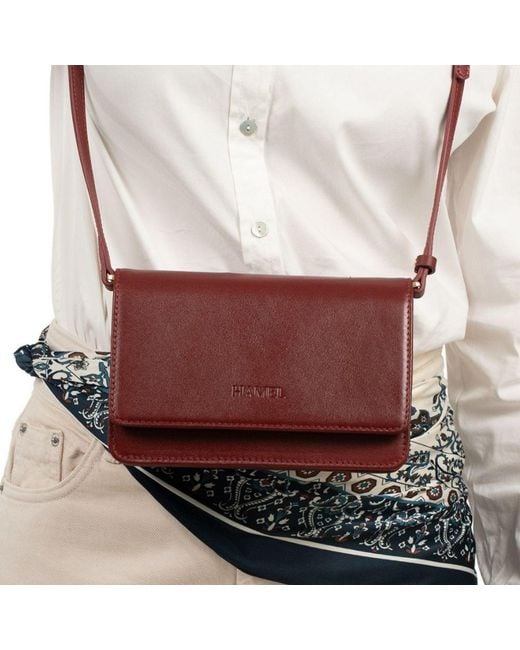Hamel Atelier Red Salina Bag Leather Crossbody Bag