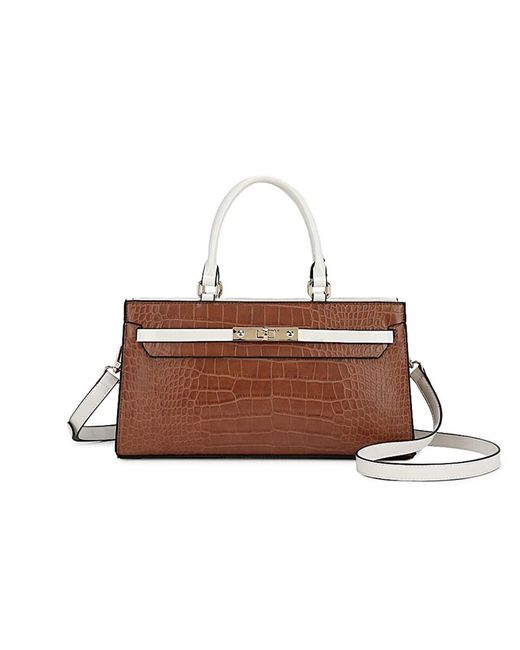 Mkf Collection - J'omor Brown Colby Satchel Bag