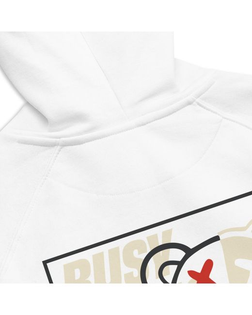 Anchor and Crew White Four Busy Doing Nothing Editions Organic Cotton Hoodie for men
