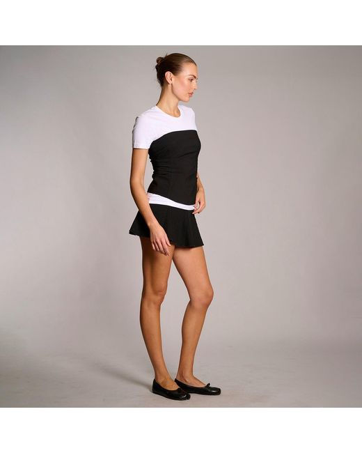 Love and Nostalgia Black Kelly Denim Flip Skirt