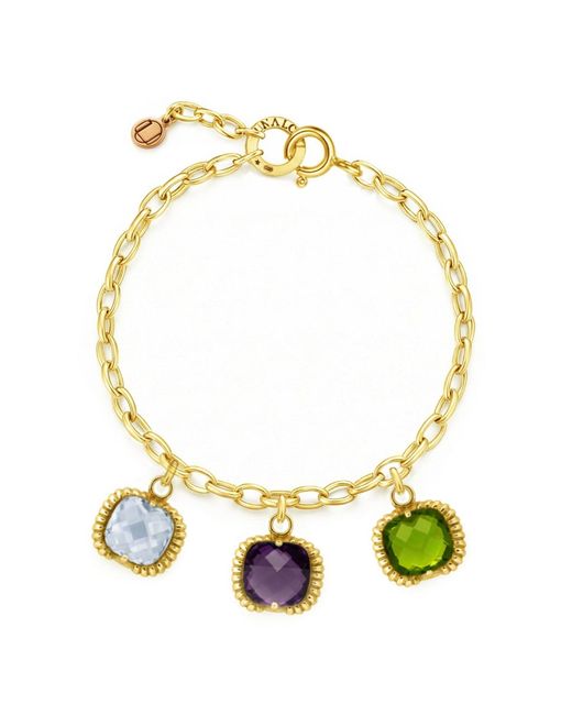 Unaloe Yellow Super Fantasy Vermeil Bracelet With Crystals – Luxury Statement Jewelry