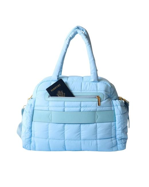 augustnoa Blue The Weekender Duffle Bag