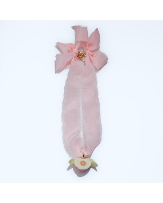 H2 Studio Purple Peach It Double Sided Silk Necklace