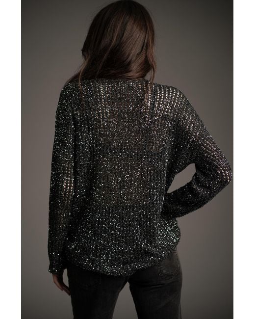 Little Lies Gray Dazed & Confused Sequin Knit