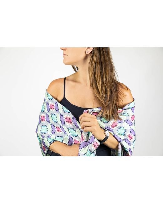 FORZA CAVALLO Blue Sette Square Scarf
