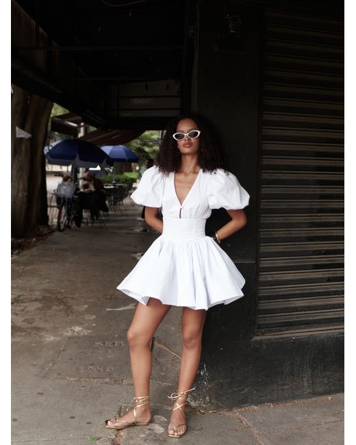 Ofuure White Delilah Mini Dress