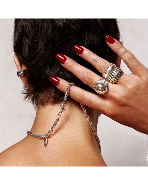 Stone Fruit Metallic Ranch Ring
