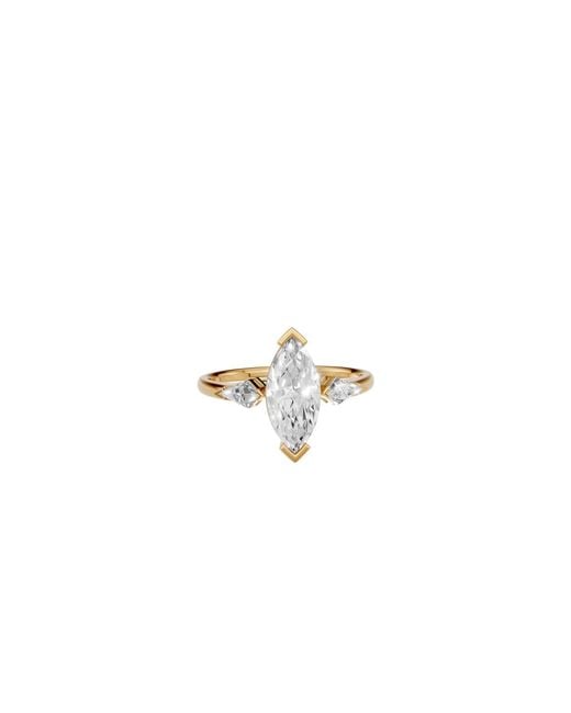 Aya Fine Jewelry Metallic 2.50 Ct Marquise Lab Grown Diamond Engagement Ring