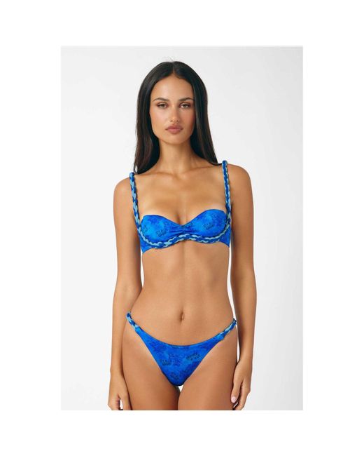 Blackbough Swim Blue Katya Rope Underwire Top Reef
