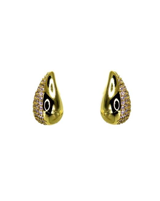 VicStoneNYC Fine Jewelry Metallic Pave Setting Gok-Ock Vermeil Stud Earrings