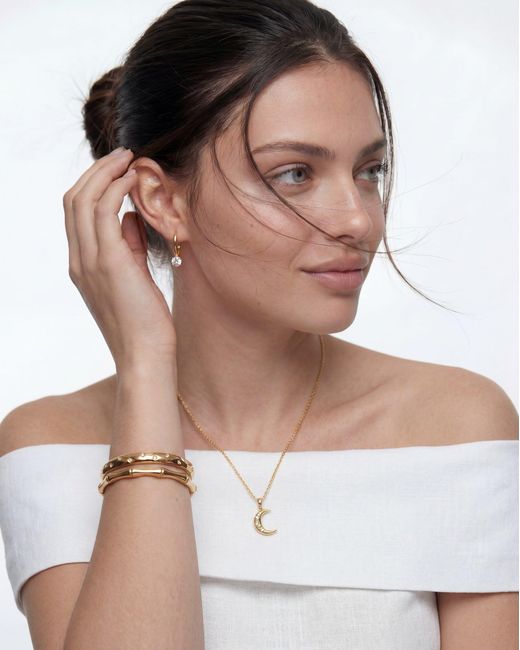 Elk & Bloom Metallic Chunky Gemstone Starlight 14K Bangle