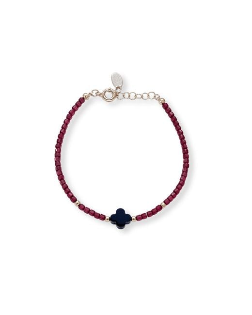 Inari Jewellery White Sago Gemstone Beaded Bracelet