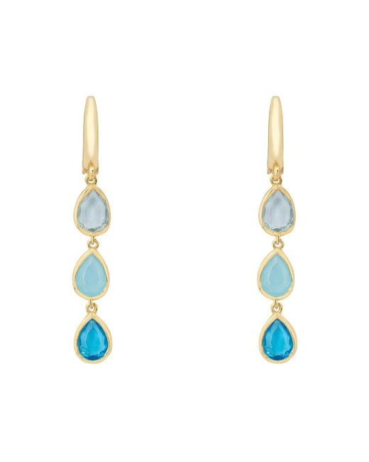Latelita London Sardinia Triple Teardrop Earrings The Blues