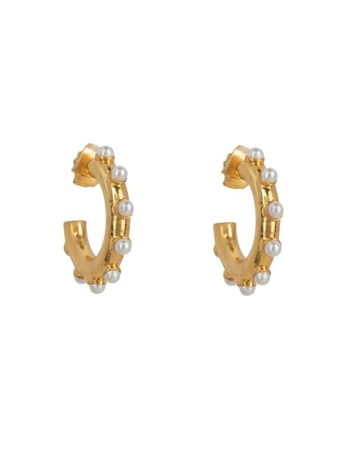 Bounkit Metallic Nicky Hoops Pearls