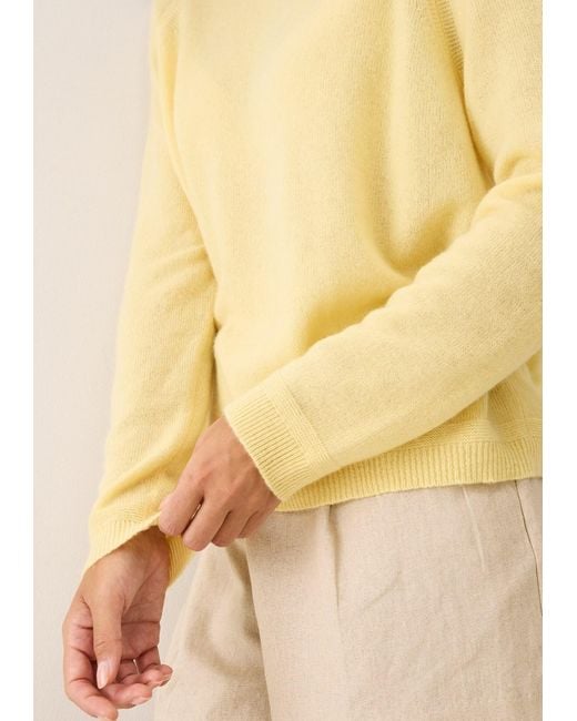 Loop Cashmere Yellow Featherweight Sweater