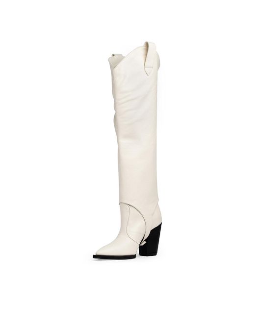 Traces of Heels White Neutrals Hello Can You Hear Me? Boots
