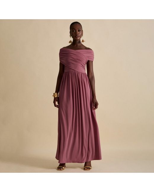Celestine & Mae Purple Sidra Maxi Dress