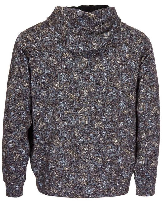 Lords of Harlech Gray Hank Madrid Paisley Hoodie for men