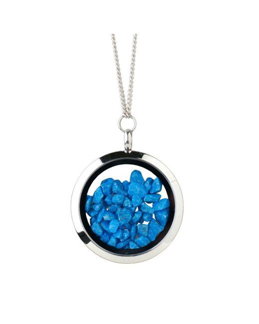 My Little Nature Blue Designer Jewelry Necklace With Natural Stones