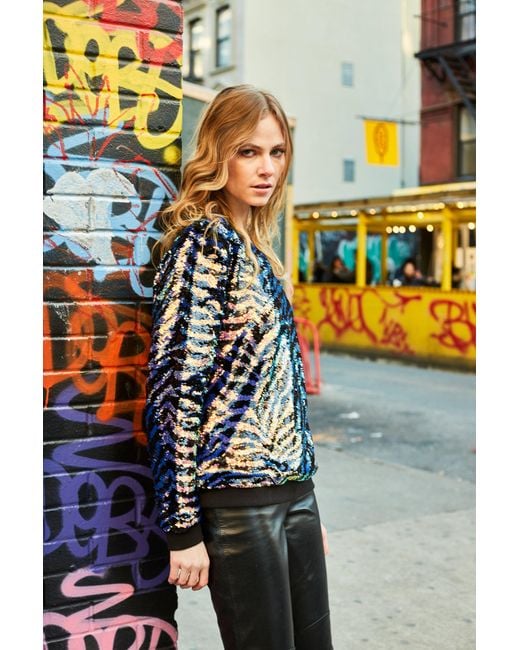 Any Old Iron Multicolor Zebra Sweatshirt for men