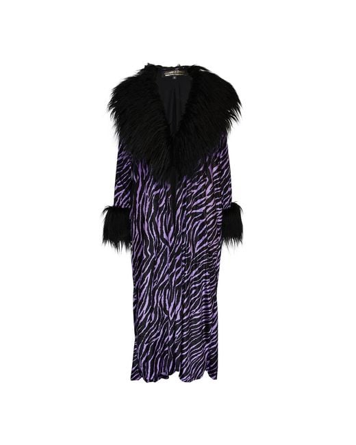 Jennafer Grace Black Penny Love Haze Faux Fur Jacket