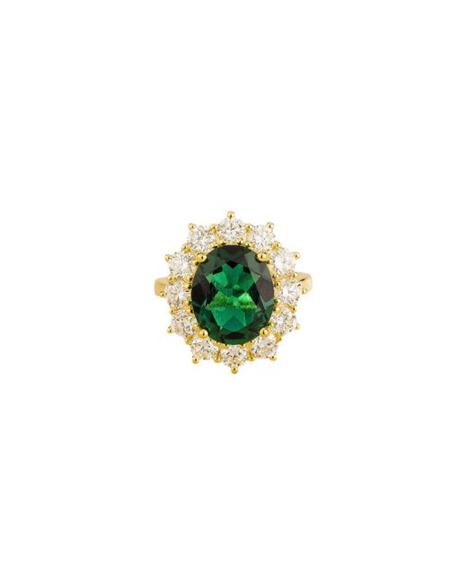 Juvetti Green Oda Ring Emerald & Diamond