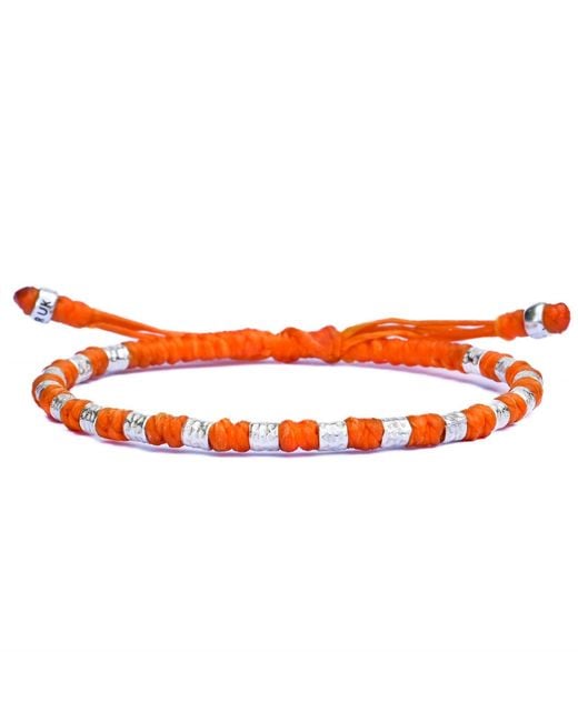 Harbour Uk Orange Yule Viking Rope Bracelet for men