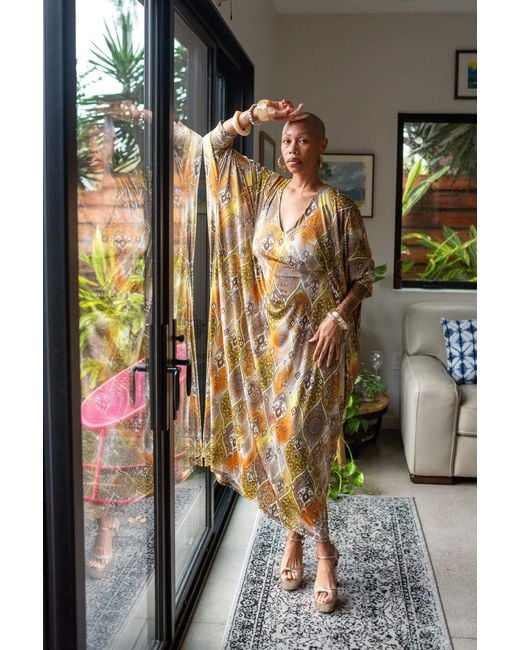 Jennafer Grace Metallic Gracie Caftan