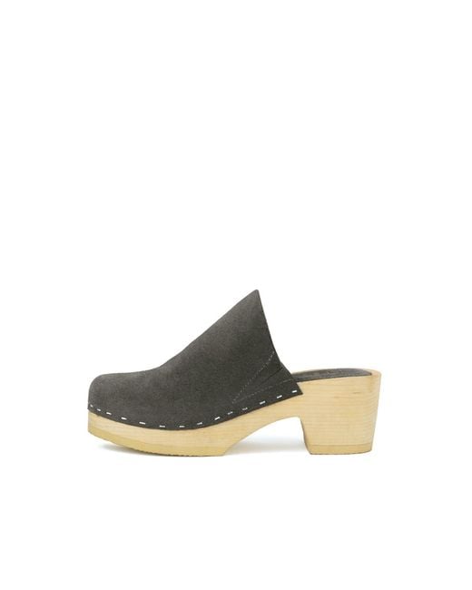 Rag & Co Gray Darcie Suede Clogs