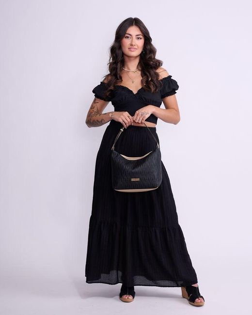 No.49 Handbags Black Dani Hobo Shoulder Bag