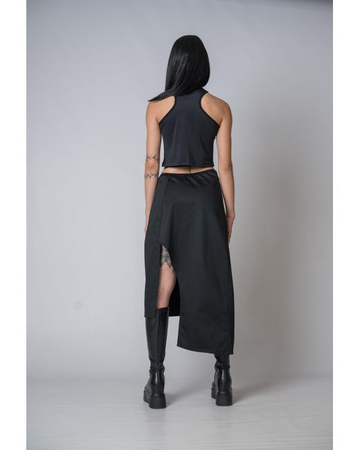 Yogi8Apparel Black Silent Glam Wrap Skirt