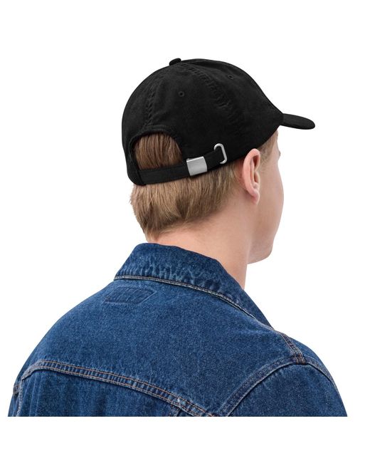 Anchor and Crew Black Ampersand Signature Embroidered Corduroy Cap for men