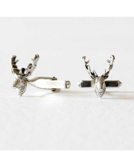 Lee Renee Metallic Stag Cufflinks for men
