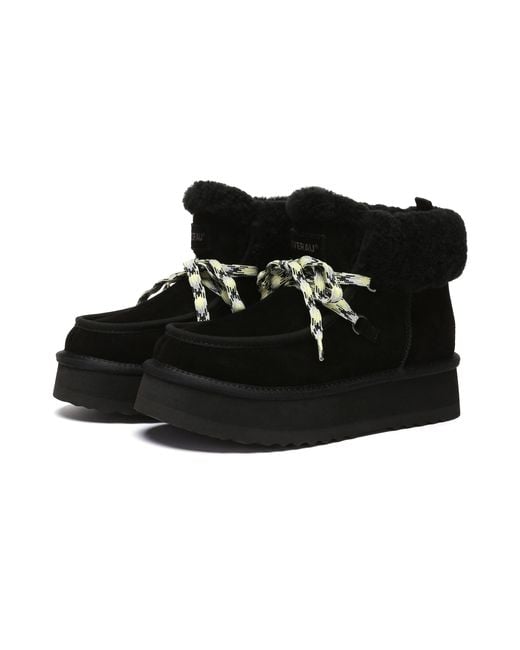 EverAu Australia Black Lapwing Ankle Platform Boots