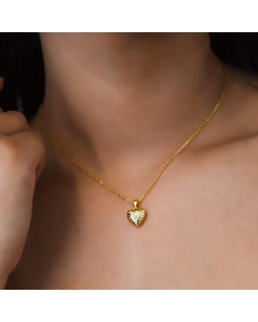 Luna Charles Metallic Vida Bubble Heart Necklace