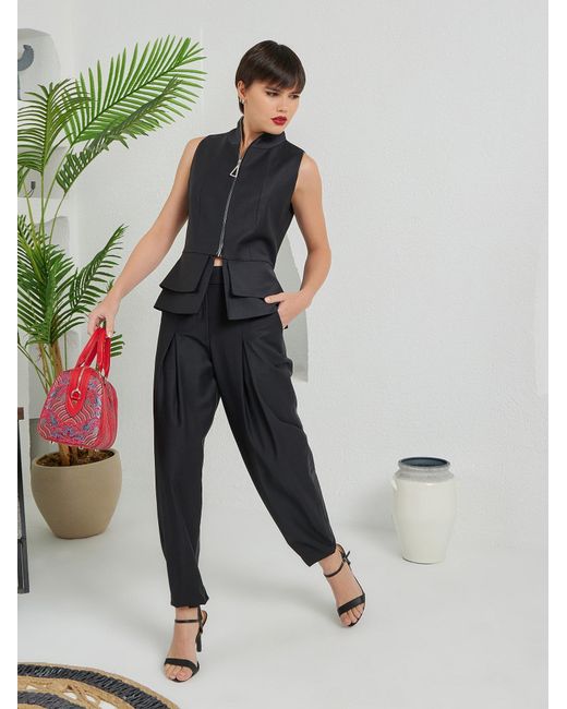 Lumina Eligma Black Construct Suit Pants Ensemble