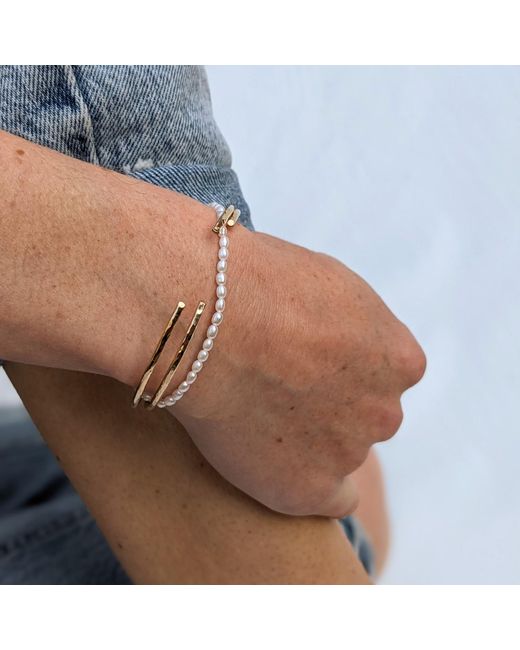 Kiri & Belle Metallic Kira Seed Pearl Sterling Bracelet