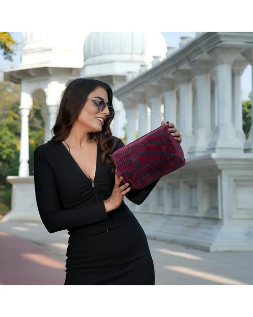 Conscious Yoga Collective Purple The Tiger Velvet Three Piece Travel Set