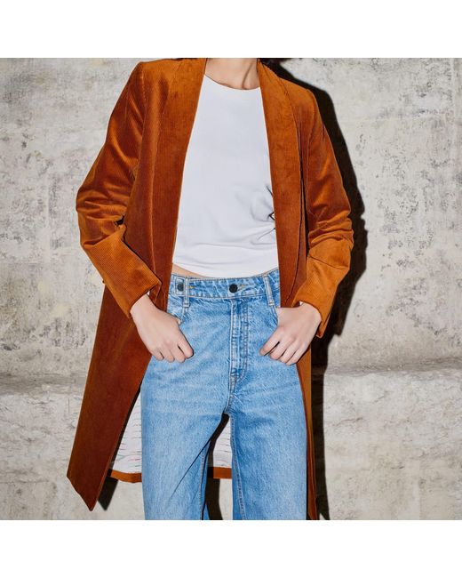 Roqaia Fashion House Brown Ember Elegance Blazer