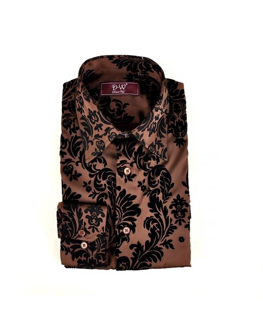 DAVID WEJ Black Kensington Floral Shirt – for men